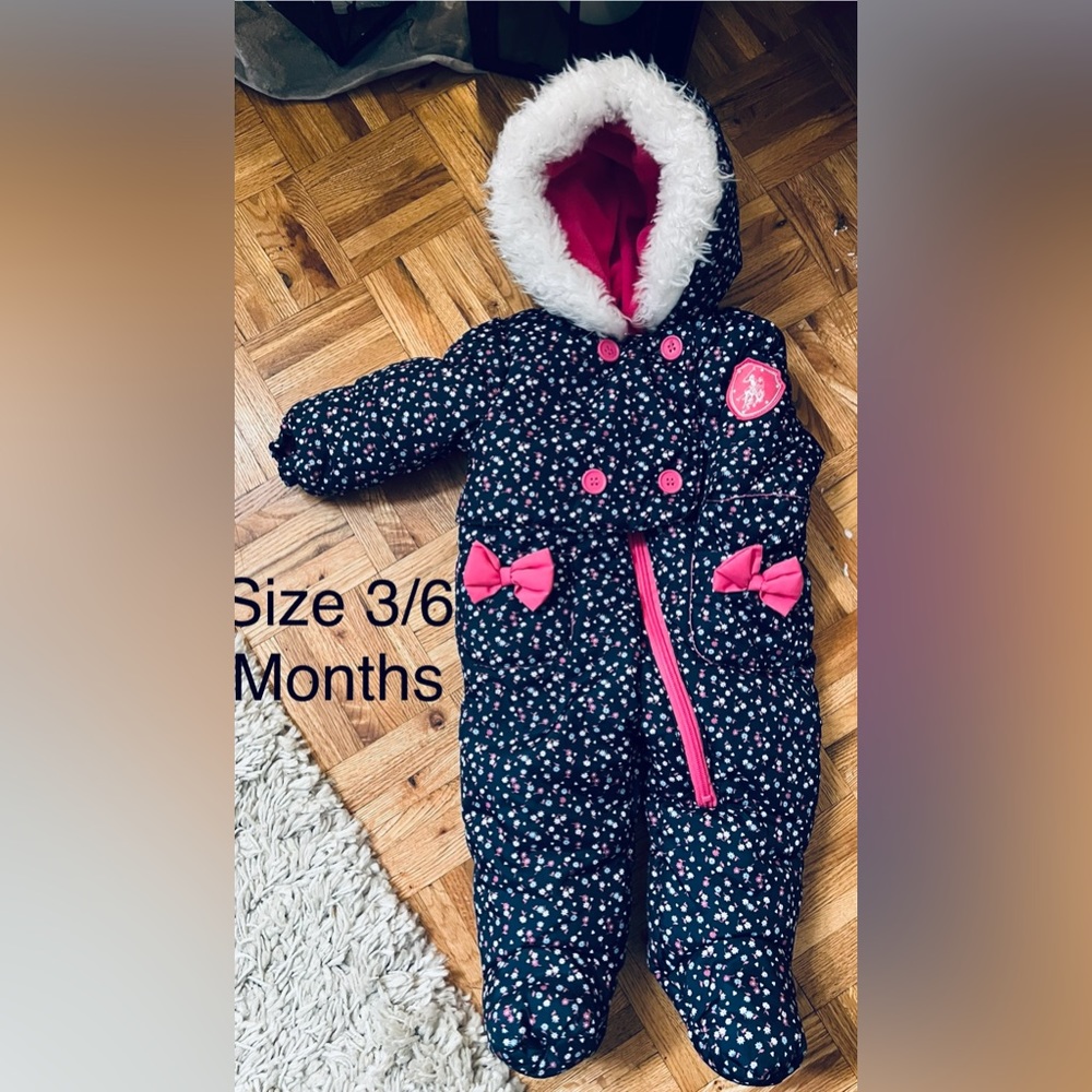 US polo baby snowsuit